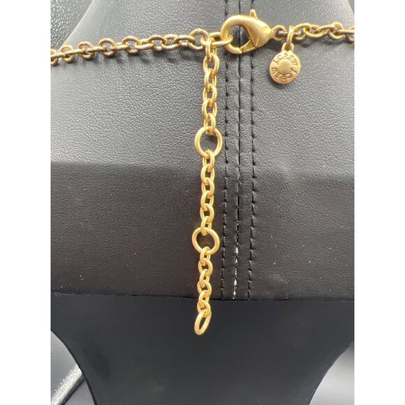 J.Crew Womens Statement Bib Necklace Cream Faceted  Flower Beads Gold-tone - Picture 10 of 11